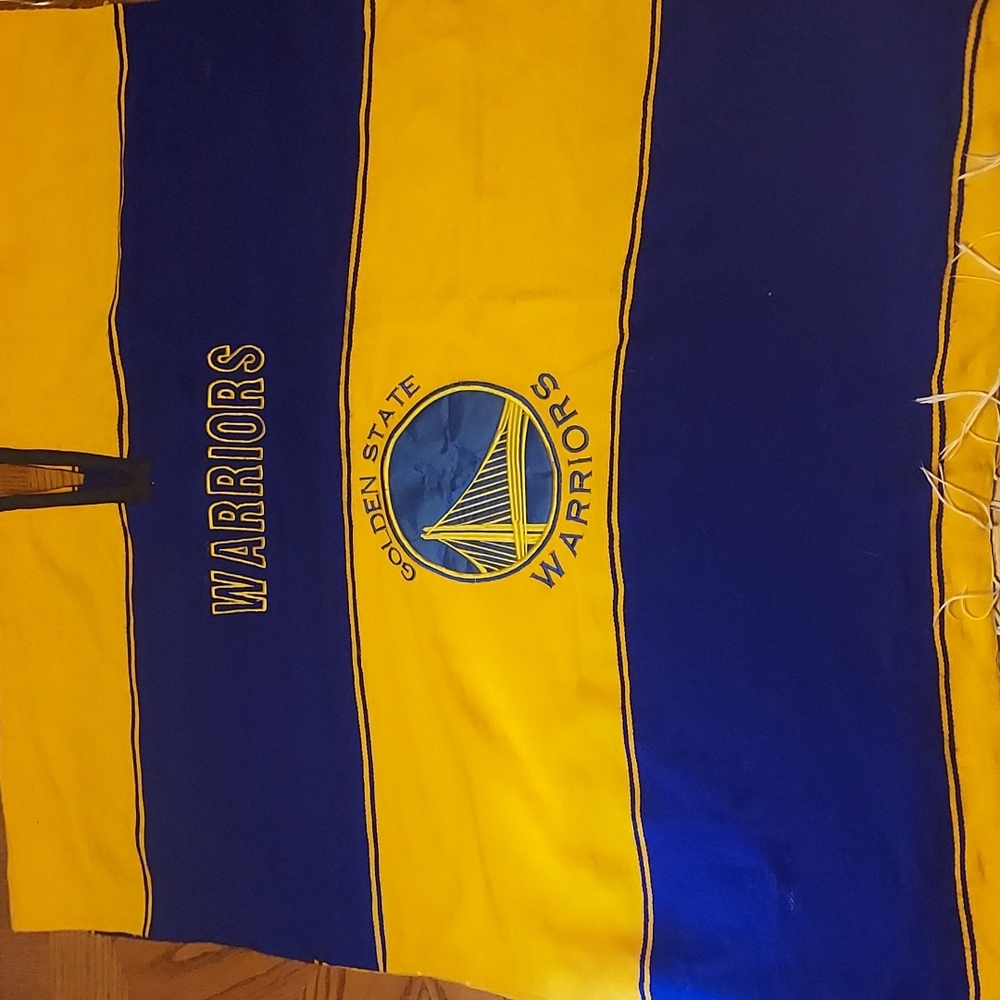 Blue and Gold Golden State Warriors Poncho